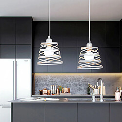 Acheter Stoex Lustre Rétro en Métal 2PCS 20CM - Blanc