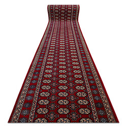 RUGSX Tapis de course en laine NAIN Rosette 6177 51066 bordeaux beige 100cm 100x200 cm