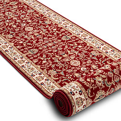 RUGSX Tapis de course en laine NAIN Ornement, fleurs 144 51066 bordeaux beige 100cm 100x150 cm