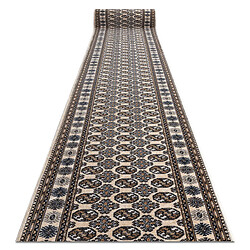 RUGSX Tapis de course en laine NAIN Rosette 6177 51033 beige bleu foncé 100cm 100x200 cm