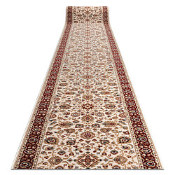 RUGSX Tapis de couloir NAIN Ornement, fleurs 6999 51063 beige bordeaux 100cm 100x150 cm