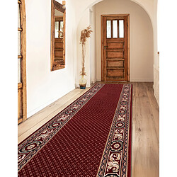 RUGSX Tapis de course en laine NAIN Ornement 7500 51046 bordeaux beige 100cm 100x150 cm