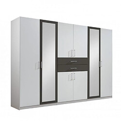 Inside 75 Armoire dressing 6 portes - Blanc