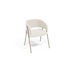 Acheter ICONIK INTERIOR Chaise de salle à manger - Revêtue de tissu bouclé - Charke Taupe