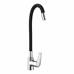 Mitigeur EDM 01155 Baiona Noir Laiton Zinc Flexible Cuisine