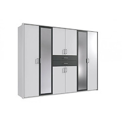 Inside 75 Armoire dressing 6 portes - Blanc