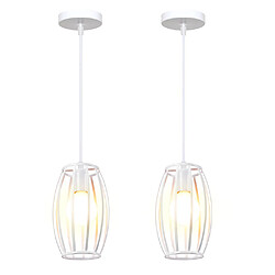 Stoex 2PCS Lustre rétro blanc
