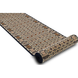 RUGSX KESHAN tapis de couloir 6428 53551 oriental beige bleu foncé 90cm 90x200 cm