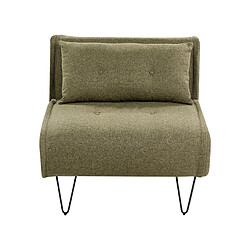 Beliani Canapé convertible 1 place en tissu vert olive VESTFOLD