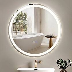 NETTLIFE Miroir salle de bain - Rond 60 cm