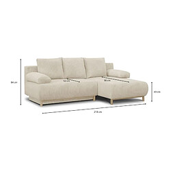 Canapé MIKA - Beige pas cher