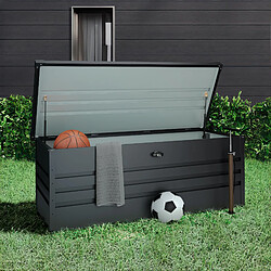 Wasabi - Coffre de Rangement Extérieur Métal 716 L - Epaisseur 0.40mm plus résistant - Couvercle à charnière - Ouverture facile