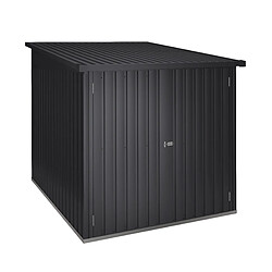 Wasabi - Abri Vélo Extérieur 3,2m2 Moser - Capacité pour 3 vélos - Rails de support inclus - Grande porte doublé