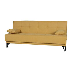 Avis Banquette clic-clac tissu - Moutarde