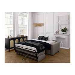 Canapé convertible express MARIUS - Beige pas cher