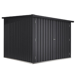 Wasabi - Abri Vélo Extérieur 4,2m2 Moser - Capacité pour 4 vélos - Rails de support inclus - Grande porte doublé