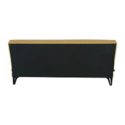 Banquette clic-clac tissu - Moutarde pas cher