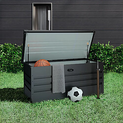 Wasabi - Coffre de Rangement Extérieur Métal 450 L - Epaisseur 0.40mm plus résistant - Couvercle à charnière - Ouverture facile