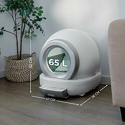 Acheter Bac à litière pour chats Cecotec PUMBA 7000 COMPACT Blanc Plastique