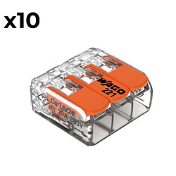 Wago borne de connexion à levier 221 - 3 entrées