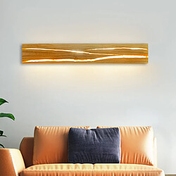 Nettlife Applique Bois LED - 50CM Blanc