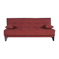 Canapé droit 3 places - Rouge