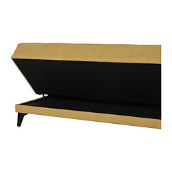Acheter Banquette clic-clac tissu - Moutarde