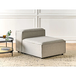 Beliani Fauteuil modulaire en tissu gris clair ARDAL