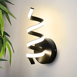 Nettlife Applique LED Spiralée - Noir
