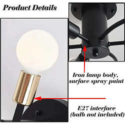 Acheter Stoex Plafonnier En Métal Vintage - Noir