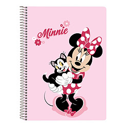 Disney Minnie Mouse Cahier à Spirale Naive - Rose