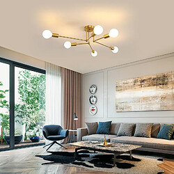 Avis Stoex Lustre Moderne à 6 Lumières - Or