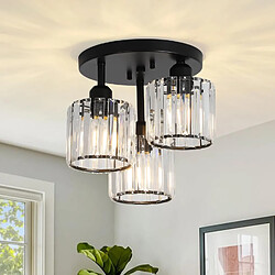 Stoex Lustre En Cristal Moderne - Noir