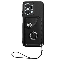 Étui Honor X7A FOXDOCK - Noir Étui portefeuille multicolore - Cuir PU haute qualité, insertion précise, design élégant et pratique