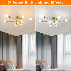 Acheter Stoex Lustre Moderne à 6 Lumières - Or