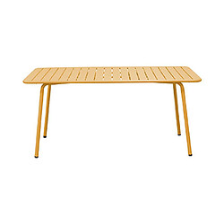 Mes BACA - Table + 4 Chaises + 2 Fauteuils Métal Moutarde