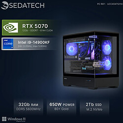 Sedatech PC Gamer V360 • Intel i9-14900KF • RTX5070 • 32Go DDR5 • 2To SSD M.2 • Windows 11