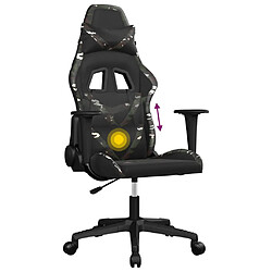 Decoshop26 siège gamer - Noir camouflage pas cher
