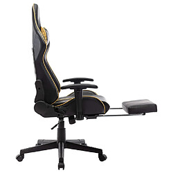Decoshop26 Race Chair - Noir et or pas cher