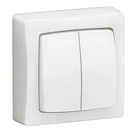 commande double - va et vient ou bouton poussoir - composable - blanc - legrand 086020l