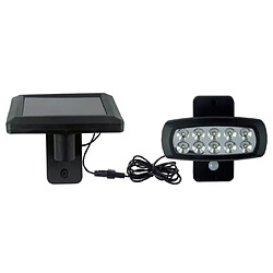 HOROZ ELECTRIC Applique Solaire 2W - Ext Applique LED solaire - Panneau déporté - 6400K - Détecteur mouvement - IP44