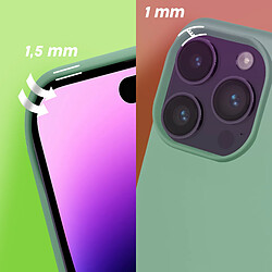 MOXIE Coque iPhone 14 Pro Max Semi-rigide BeFluo - Menthe pas cher