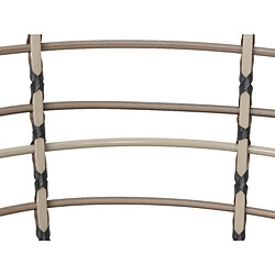 JARDIéco Salons de jardin Evora - Brun pas cher