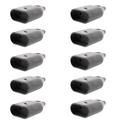 Zenitech Lot de fiches femelles - Noir