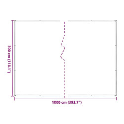 VIDAXL Housse protection PE 3x10 m pas cher
