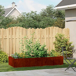 vidaXL Jardinière acier inoxydable rouillée