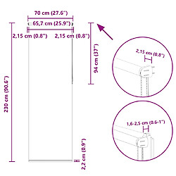 vidaXL Store enrouleur occultant largeur du tissu 65,7 cm polyester pas cher