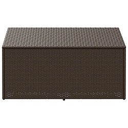 Acheter vidaXL Boîte de rangement de jardin - Résine Tressée Marron