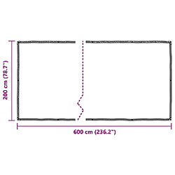 vidaXL Housse protection plantes 2x6 m pas cher