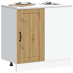 Avis vidaXL Meuble bas de cuisine Lucca chêne artisanal bois ingénierie